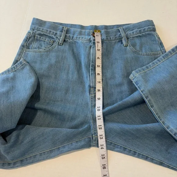 Rita Row Fabiola Barrel Leg Jeans High Waist Loose Fit Denim Light Wash, Size 40 - Picture 14 of 15